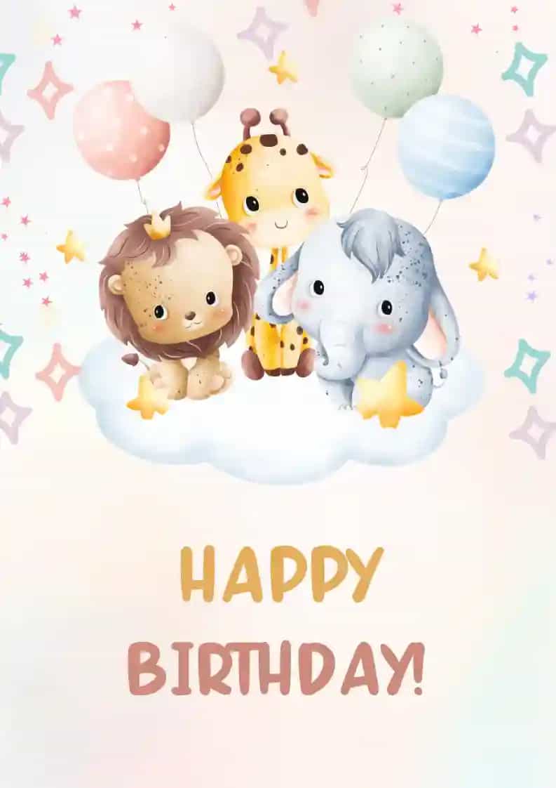 Hewan safari yang lucu