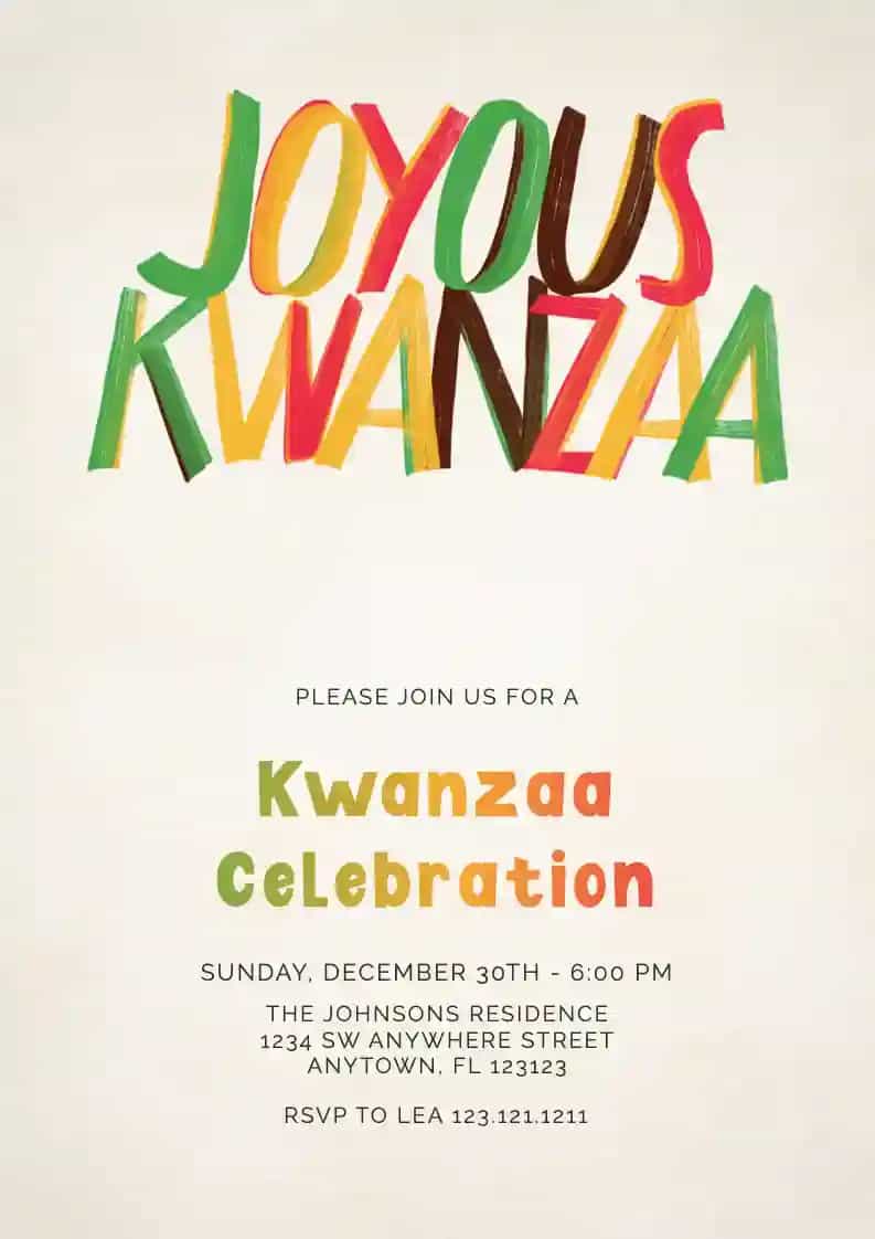 Kwanzaa blessings