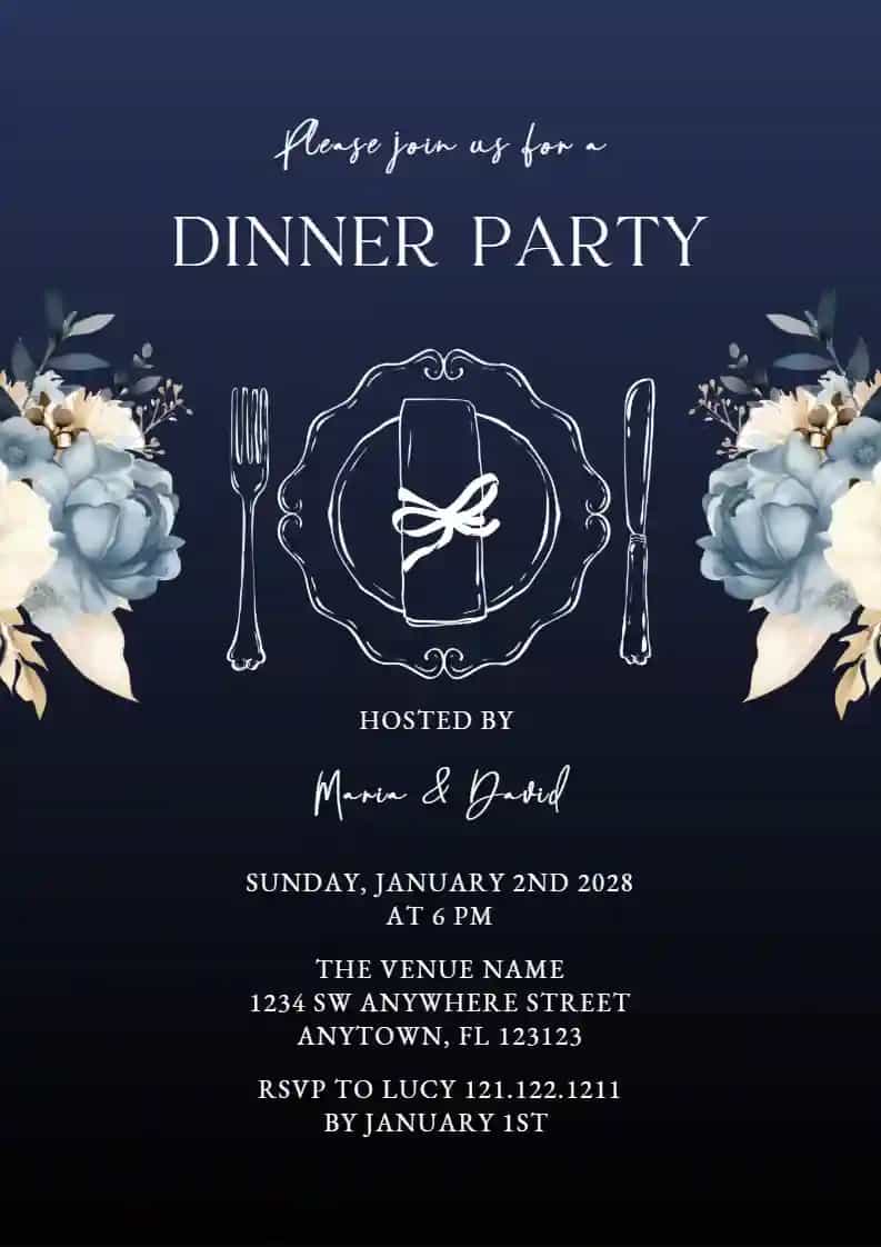 Elegant Floral Dinner
