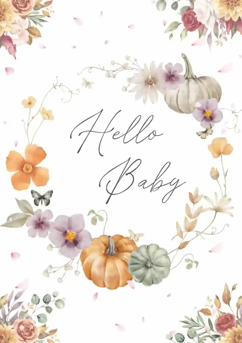 Fall flower wreath
