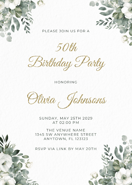 Watercolor eucalyptus